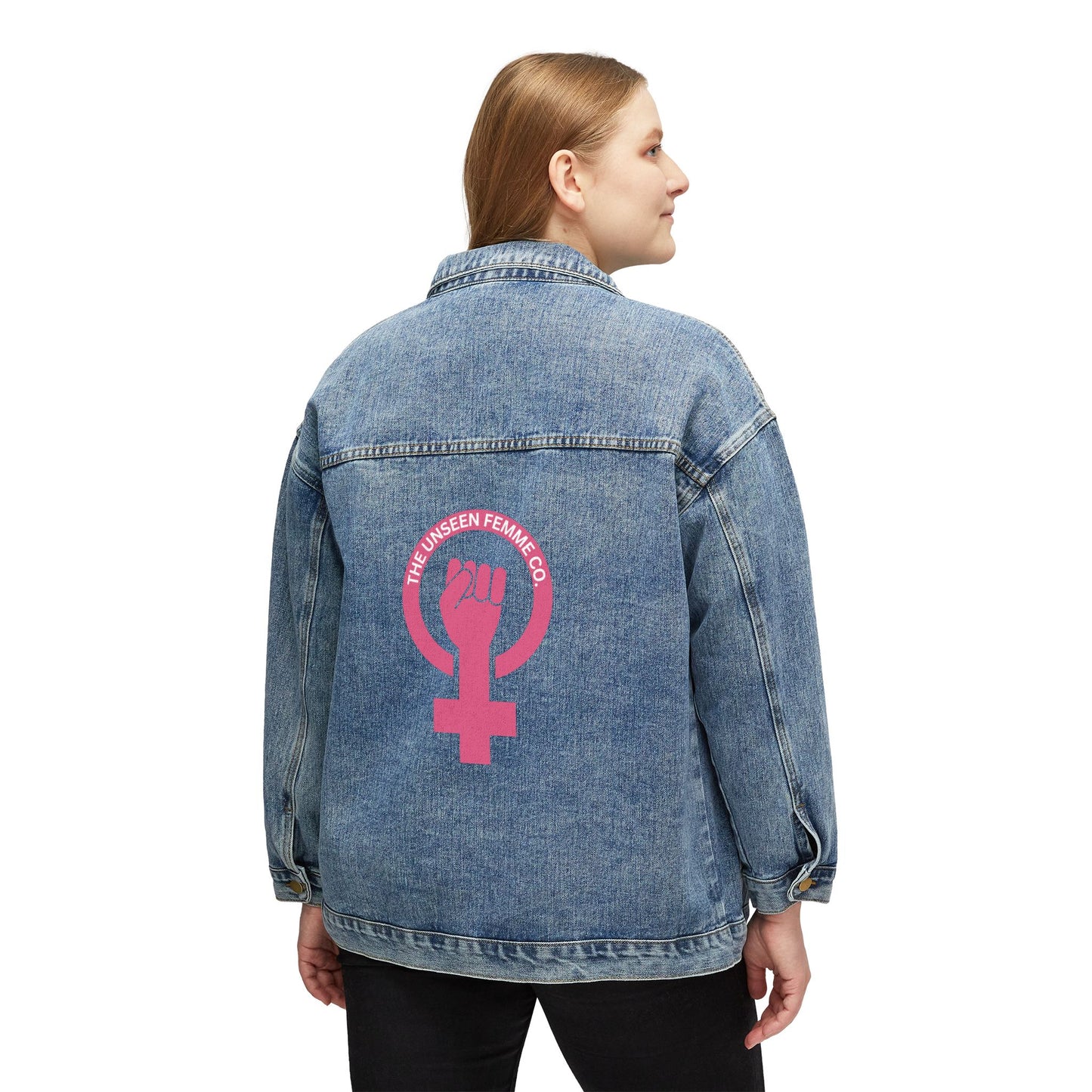Feminist Women's Denim Jacket | Empowerment Fashion Statement | Casual Wear, Gift for Her, Vintage Style, Spring Outfit