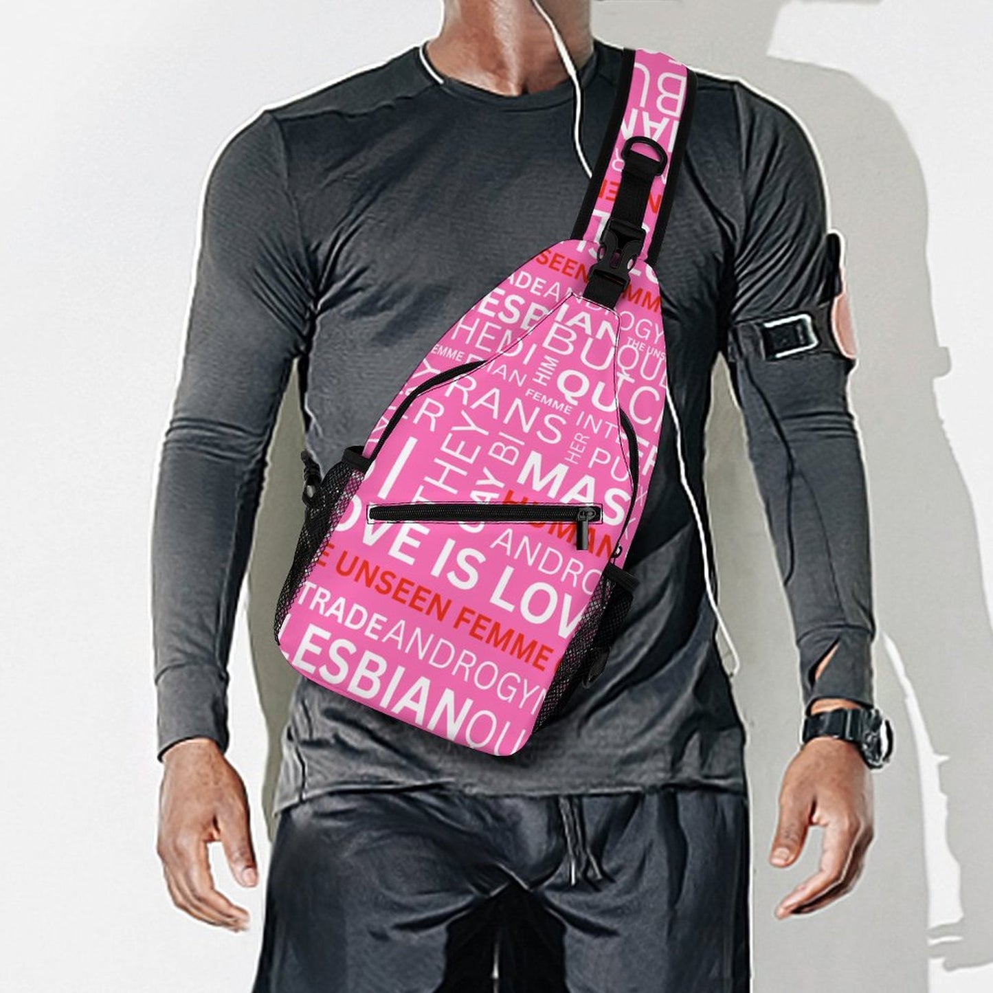 GAY WORDS STRAP PACK PINK