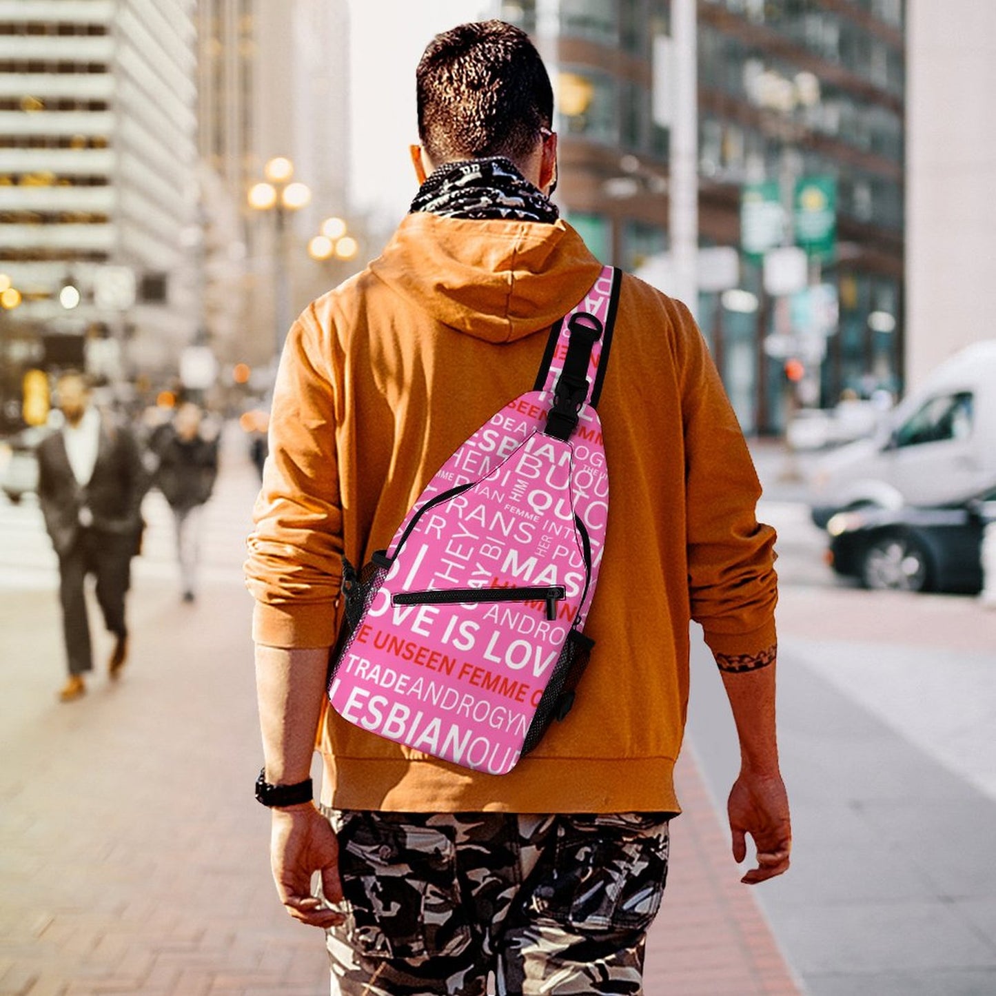GAY WORDS STRAP PACK PINK
