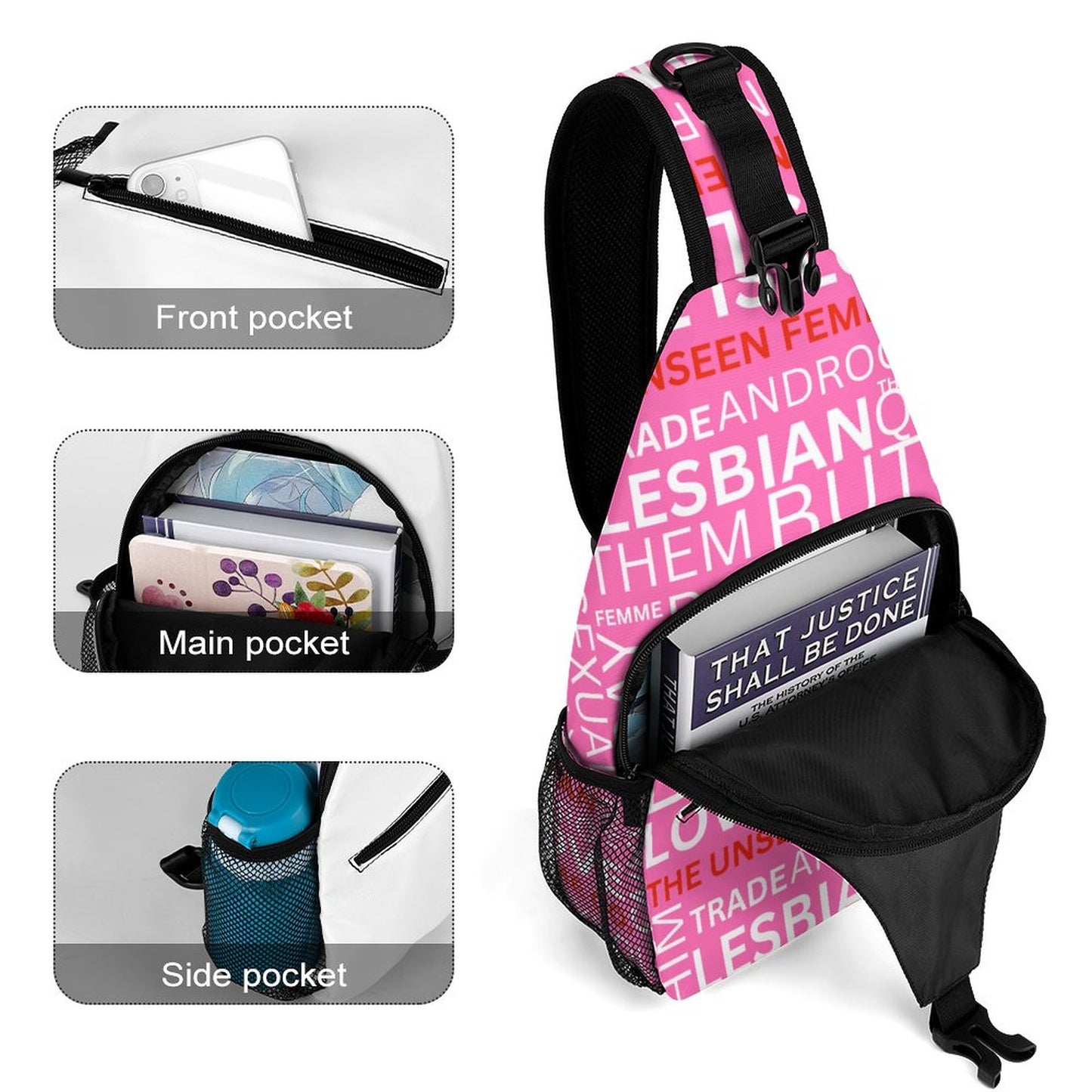 GAY WORDS STRAP PACK PINK