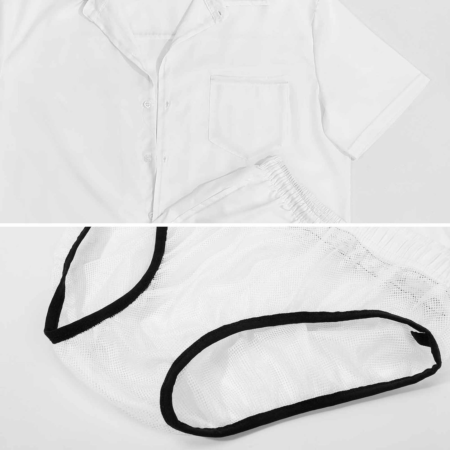 BLACK GAY WORDS SHORT SET