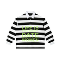 LIFE IS TOO SHORT DATE WOMEN Stripe Polo Shirt