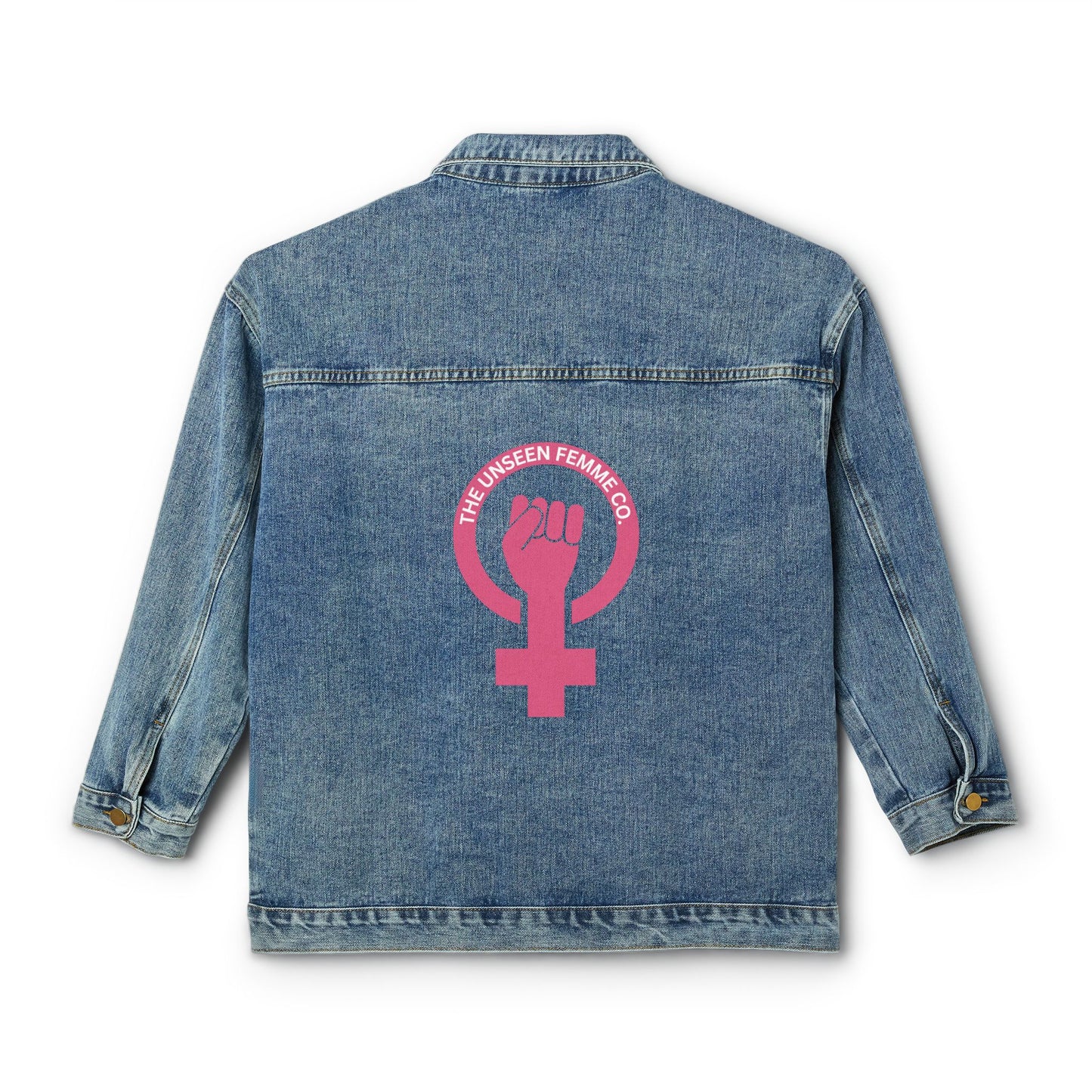Feminist Women's Denim Jacket | Empowerment Fashion Statement | Casual Wear, Gift for Her, Vintage Style, Spring Outfit