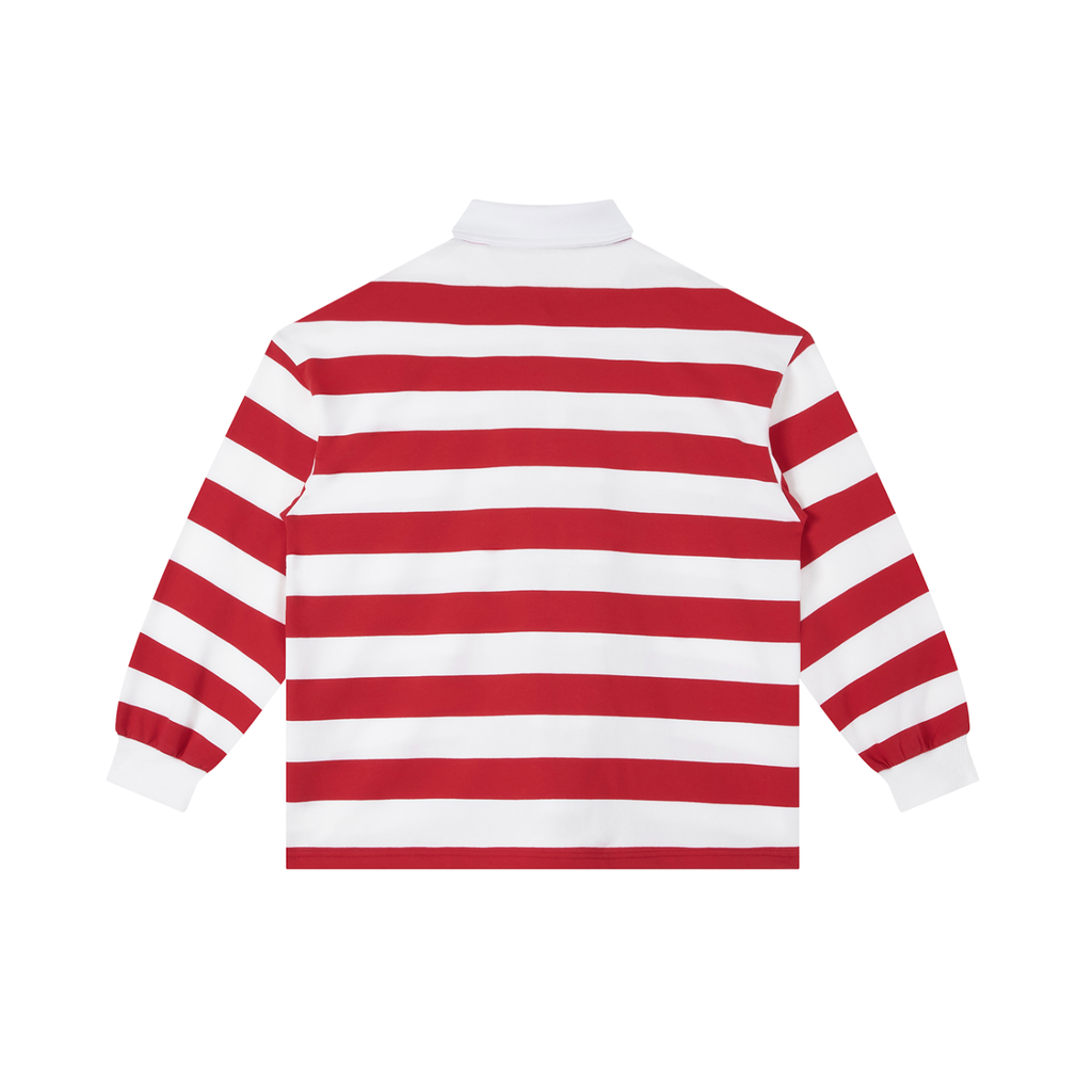 LIFE IS TOO SHORT DATE WOMEN Stripe Polo Shirt