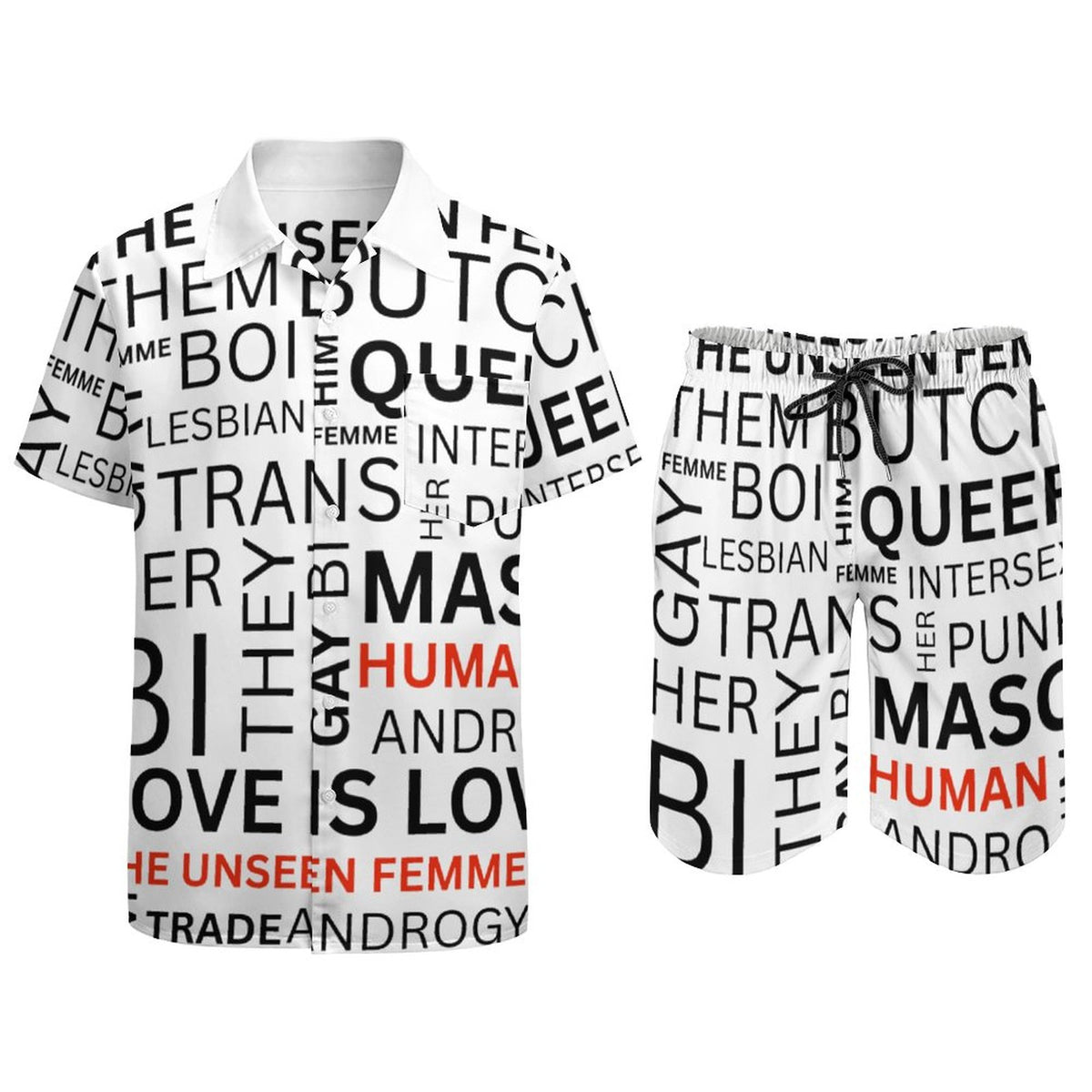 GAY WORDS SHORT SET