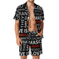 BLACK GAY WORDS SHORT SET