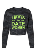 Lightweight Camo Cropped Crew