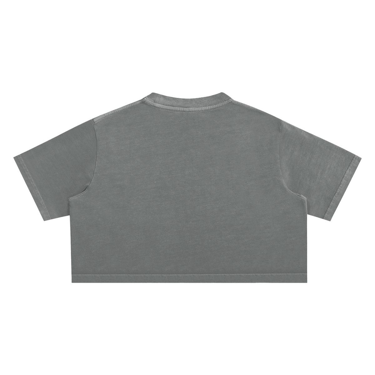 LIFE IS TOO SHORT Snow Washed Crop Top