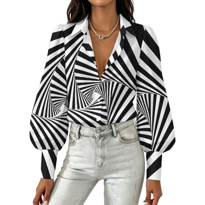 Life is too short Date Women Lantern Sleeve Shirt