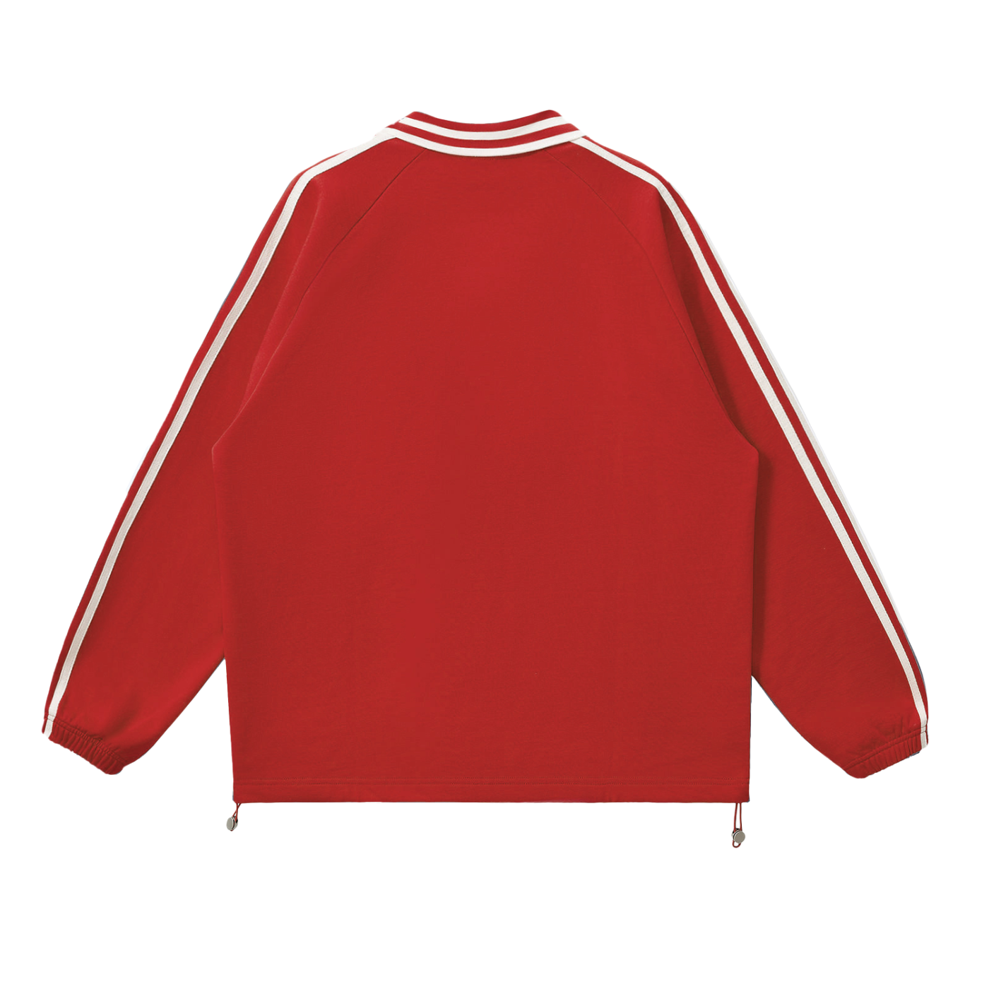 OVERSIZED LESBIAN Striped Lapel Collar Sweatshirt