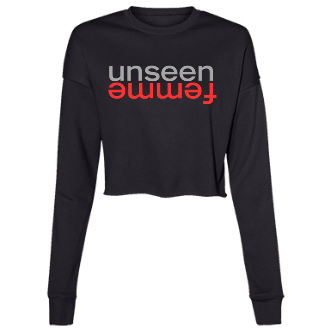 THE UNSEEN FEMME RED Cropped Fleece Crew
