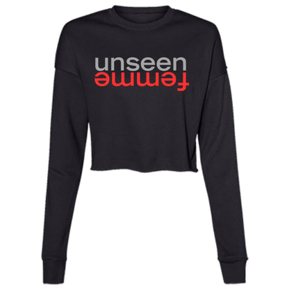 THE UNSEEN FEMME RED Cropped Fleece Crew