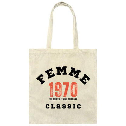 1970s Femme Classic Small  Canvas Tote Bag