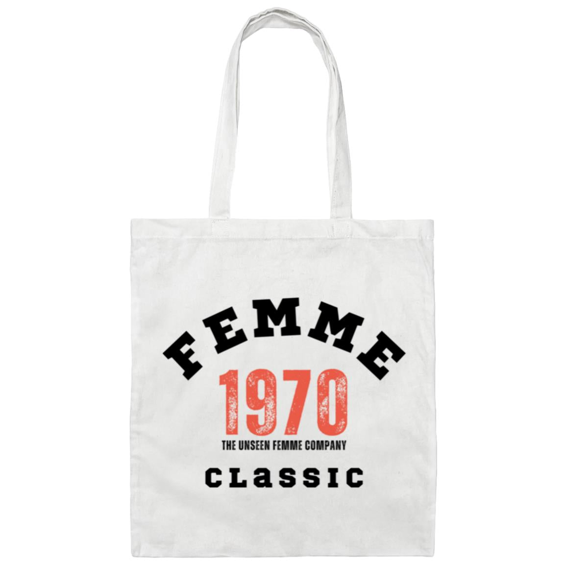 1970s Femme Classic Small  Canvas Tote Bag