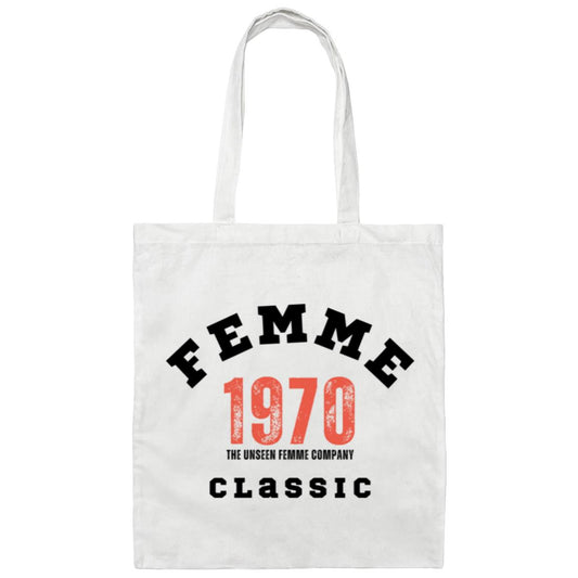 1970s Femme Classic Small  Canvas Tote Bag