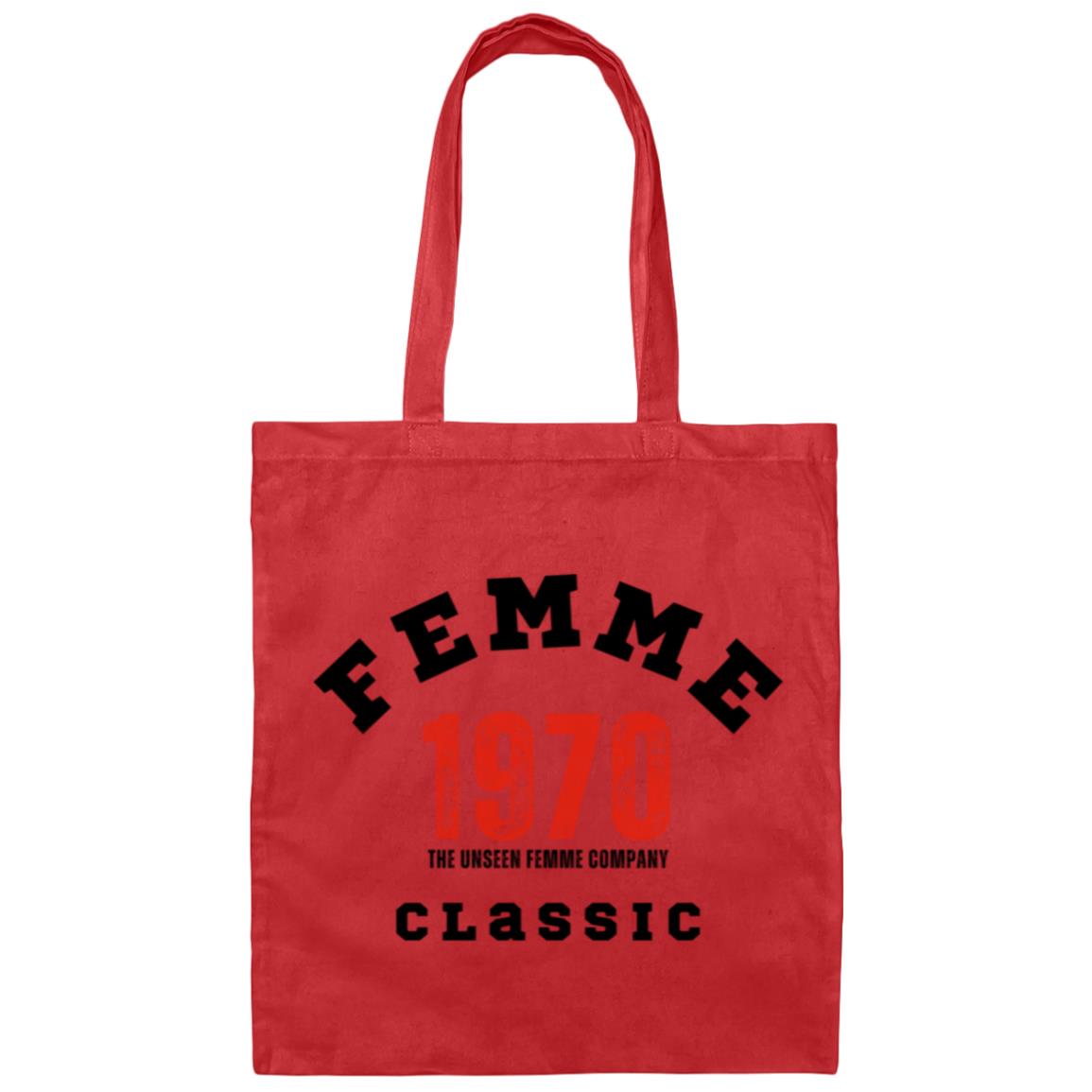 1970s Femme Classic Small  Canvas Tote Bag