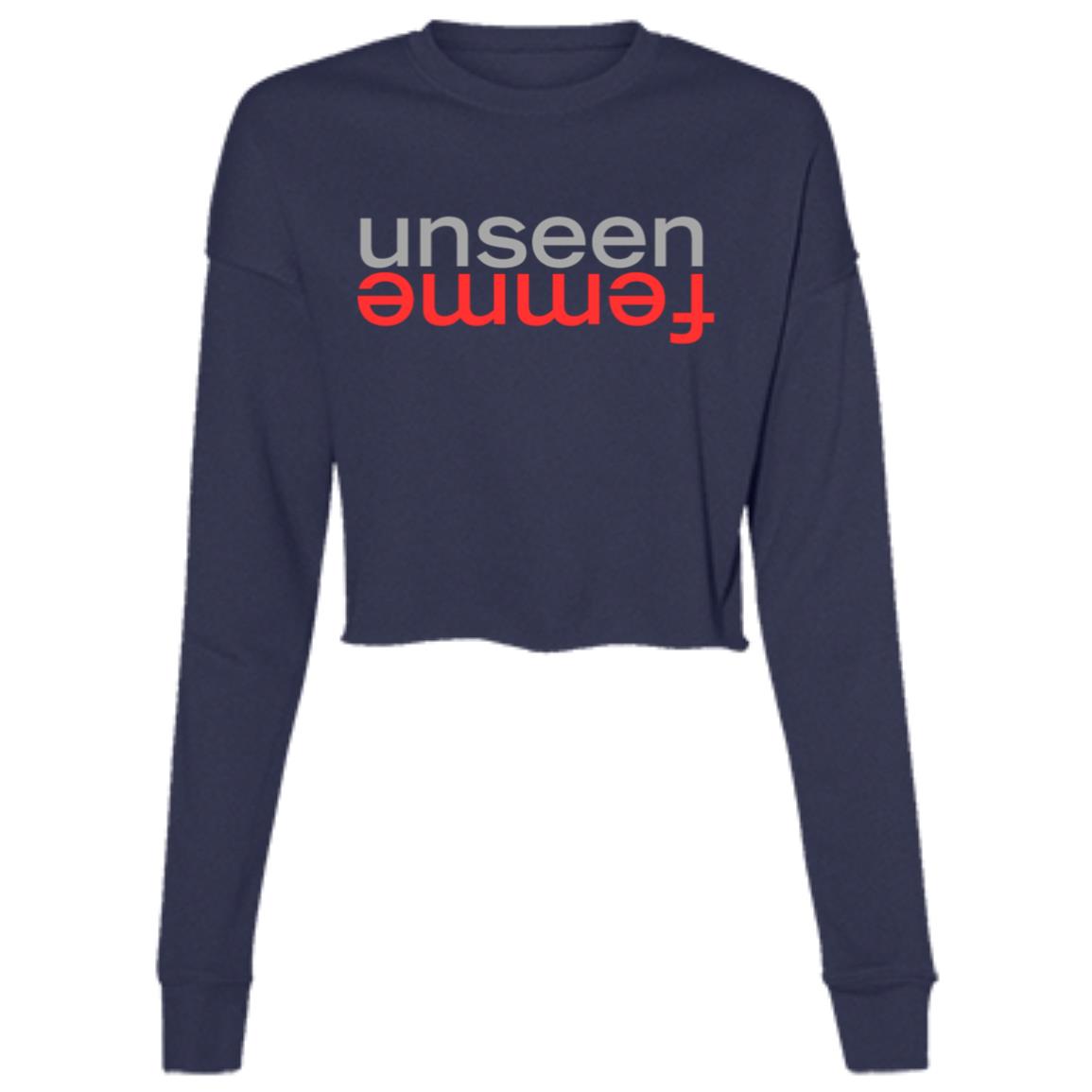 THE UNSEEN FEMME RED Cropped Fleece Crew