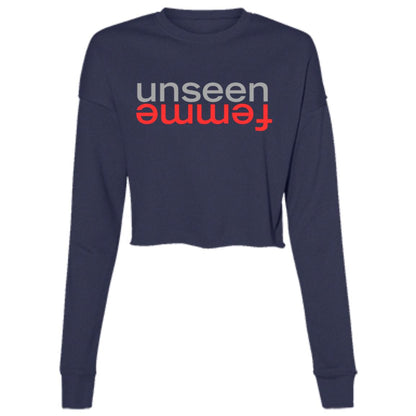 THE UNSEEN FEMME RED Cropped Fleece Crew