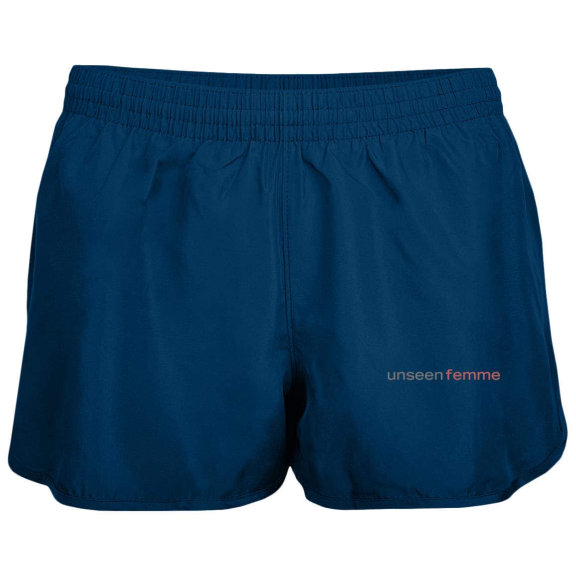 UNSEEN FEMME PINK/GRAY Running Shorts