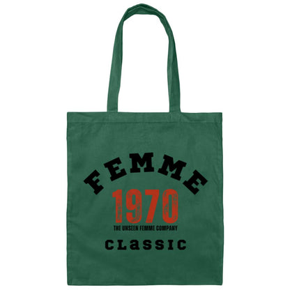 1970s Femme Classic Small  Canvas Tote Bag