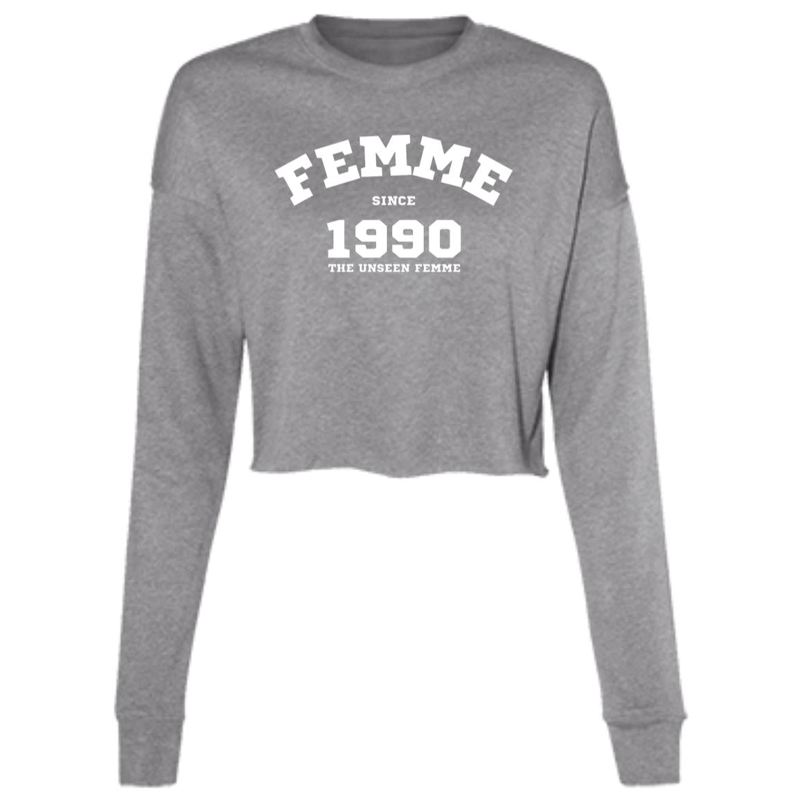 1990'sFEMME Cropped Fleece Crew