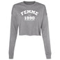1990'sFEMME Cropped Fleece Crew