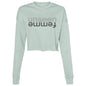THE UNSEEN FEMME! Cropped Fleece Crew
