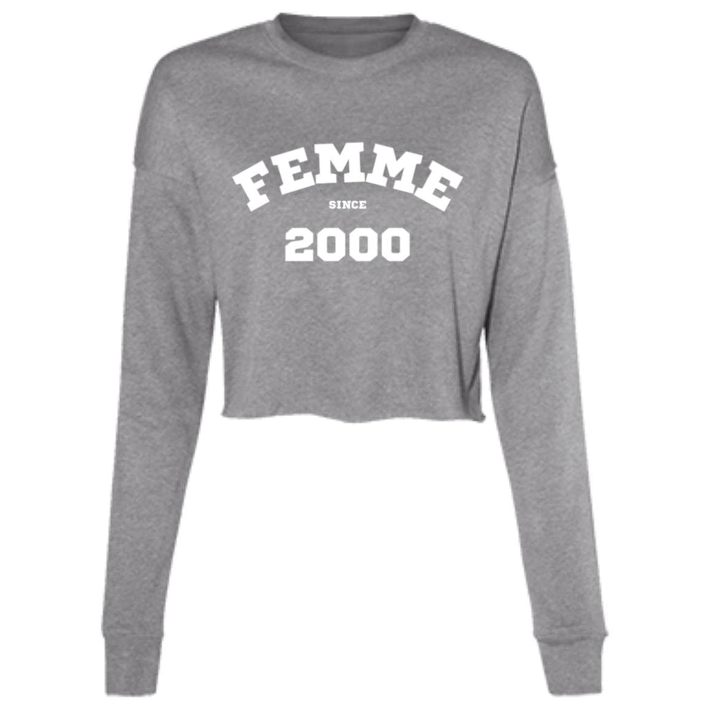 2000 FEMME! Cropped Fleece Crew