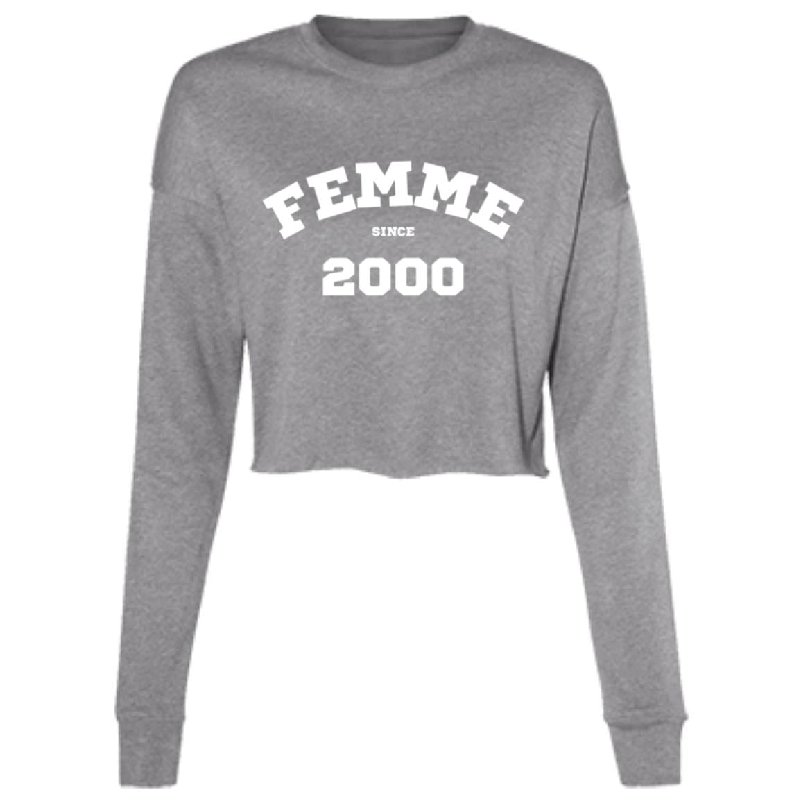 2000 FEMME! Cropped Fleece Crew