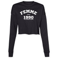 1990'sFEMME Cropped Fleece Crew