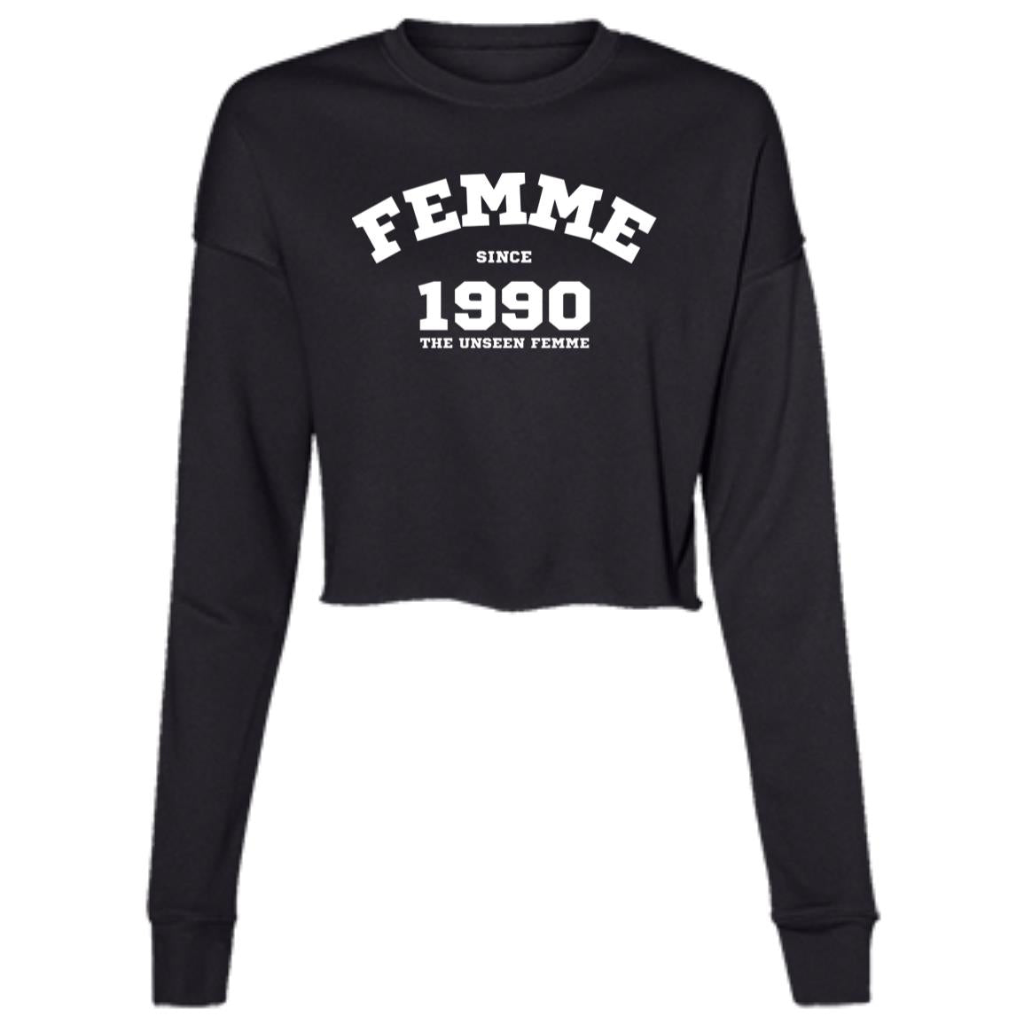 1990'sFEMME Cropped Fleece Crew