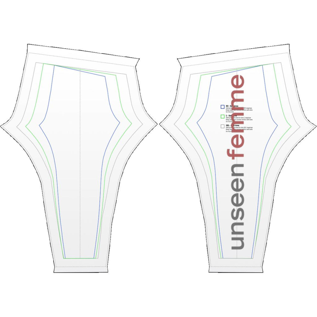 UNSEEN FEMME PINK/GRAY LOGO YOGA/Leggings PANTS ONLY