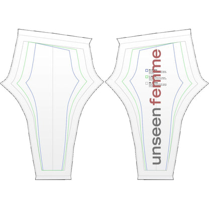 UNSEEN FEMME PINK/GRAY LOGO YOGA/Leggings PANTS ONLY