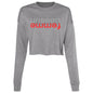 THE UNSEEN FEMME RED Cropped Fleece Crew
