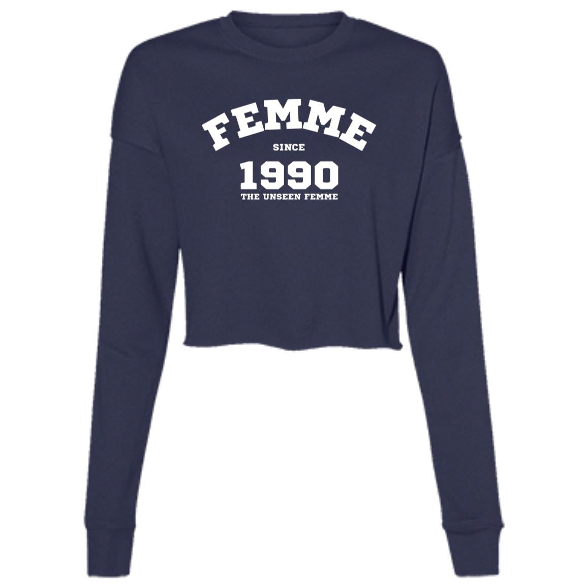 1990'sFEMME Cropped Fleece Crew