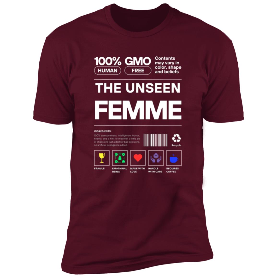 100% FEMME Premium Short Sleeve T-Shirt
