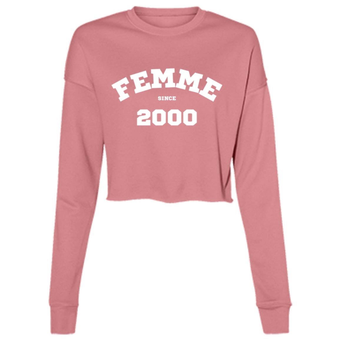 2000 FEMME! Cropped Fleece Crew