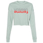 THE UNSEEN FEMME RED Cropped Fleece Crew