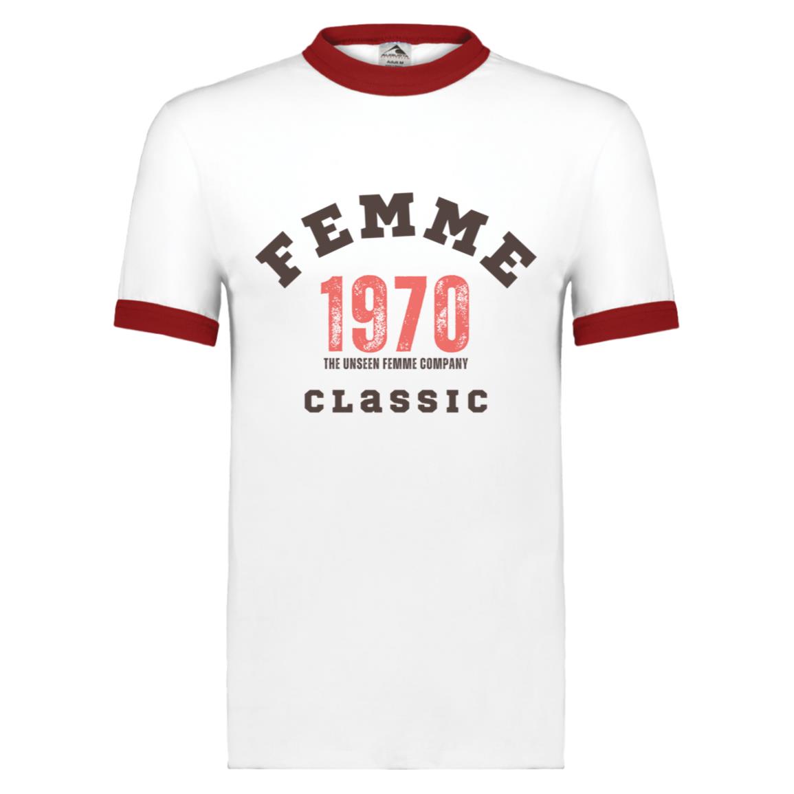 Classic Femme 1970 Unisex Ringer Tee