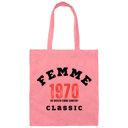 1970s Femme Classic Small  Canvas Tote Bag