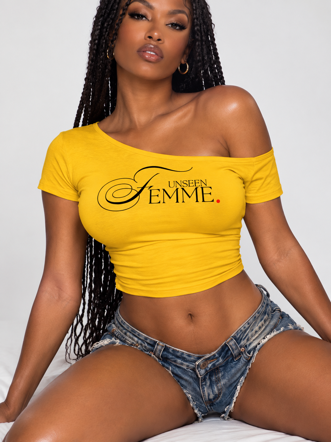Unseen Feeme Co. Women’s Off-the-Shoulder T-Shirt