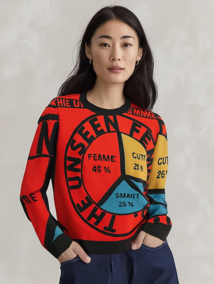 UNSEEN FEMME Knitted crew neck sweater