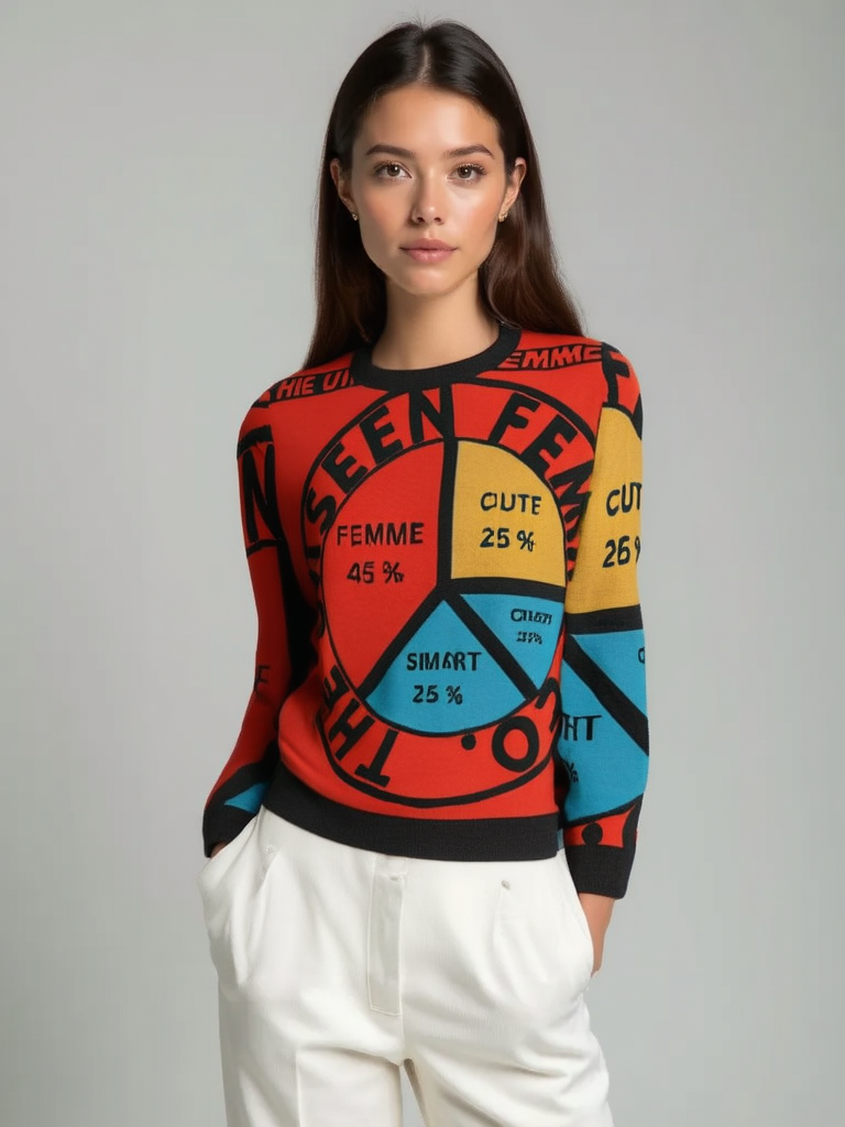 UNSEEN FEMME Knitted crew neck sweater