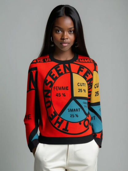 UNSEEN FEMME Knitted crew neck sweater