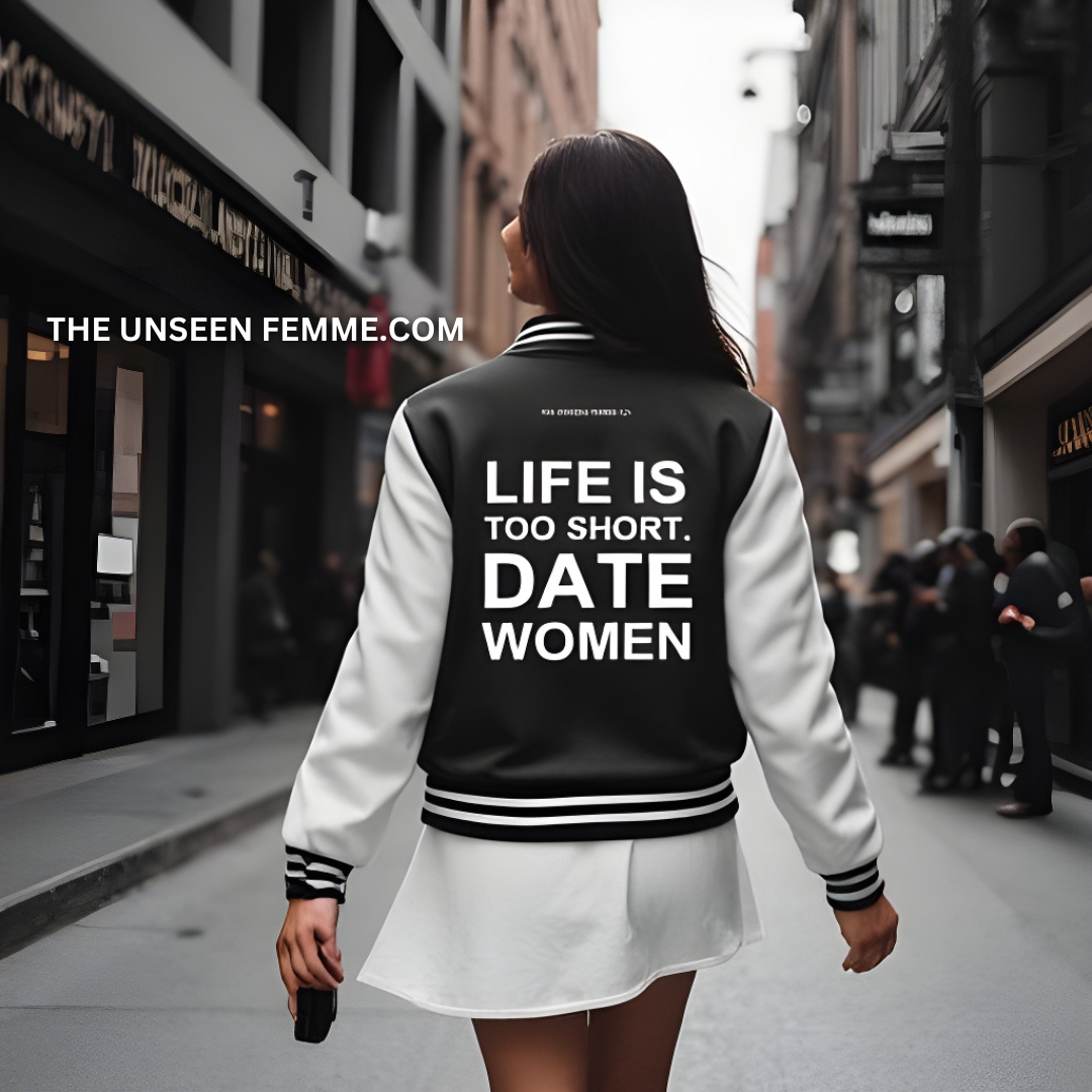 DATE WOMEN Letterman Jacket
