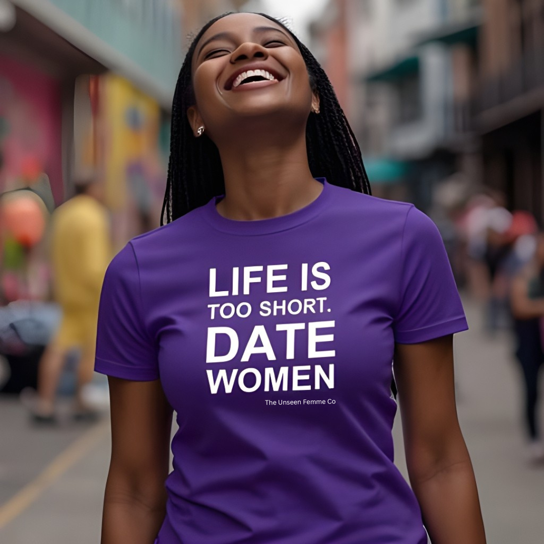 Life Is Too Short.  Date Women Sleeve Tee 18.99