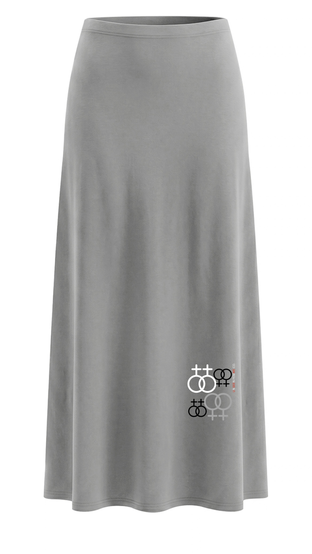 UNSEEN FEMME Women's Off-the-Shoulder Bell Sleeve Crop T-Shirt & Maxi Skirt