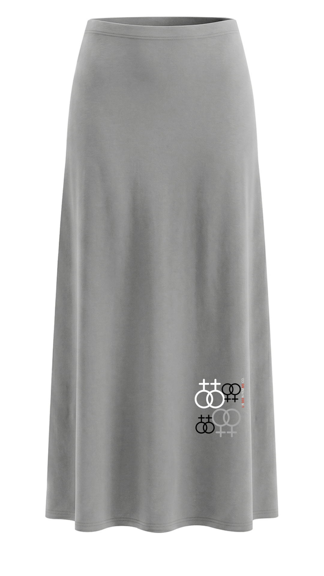 UNSEEN FEMME Women's Off-the-Shoulder Bell Sleeve Crop T-Shirt & Maxi Skirt