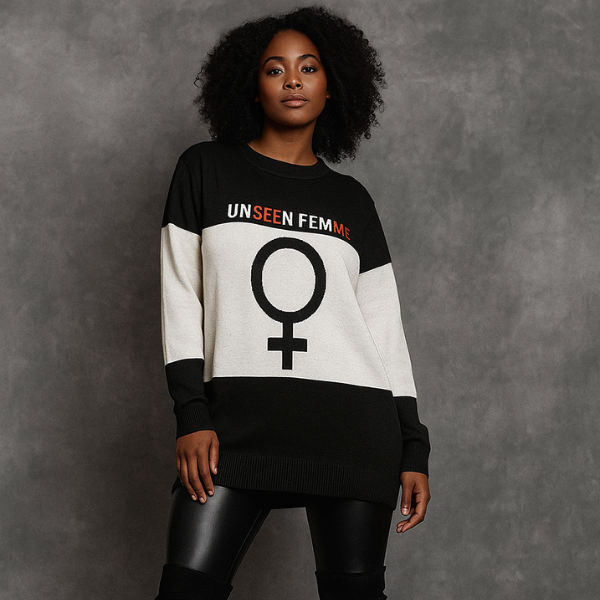 Unseen Femme (SEE ME) LOGOKnitted crew neck sweater
