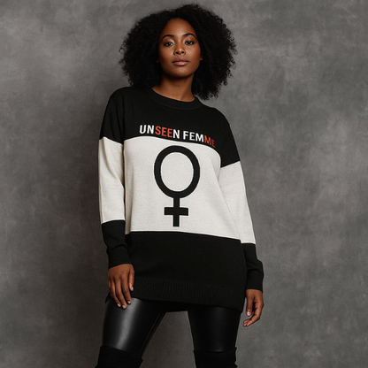 Unseen Femme (SEE ME) LOGOKnitted crew neck sweater